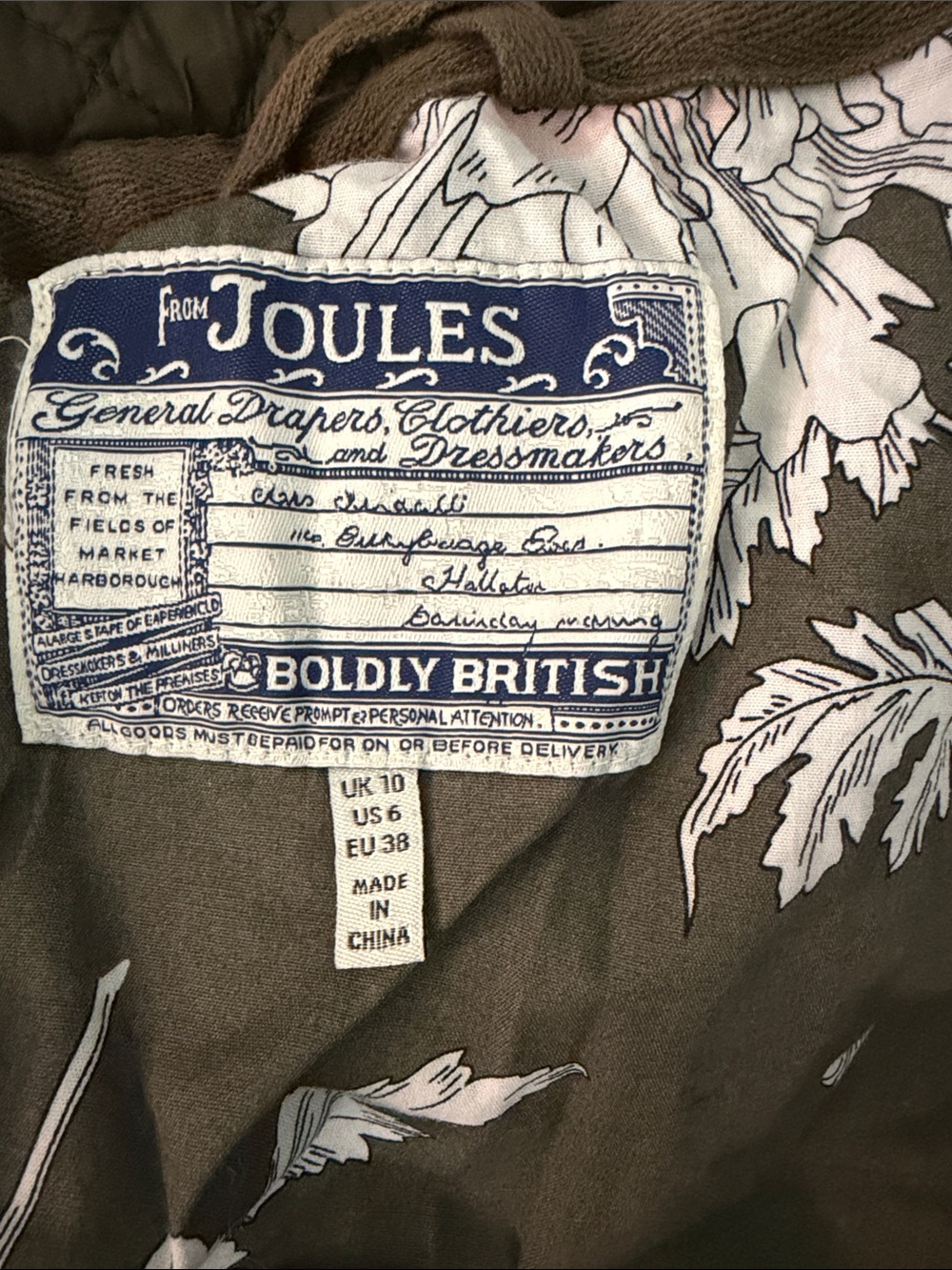 Quilted Olive Green Women's Jacket - Picture 6 of 6